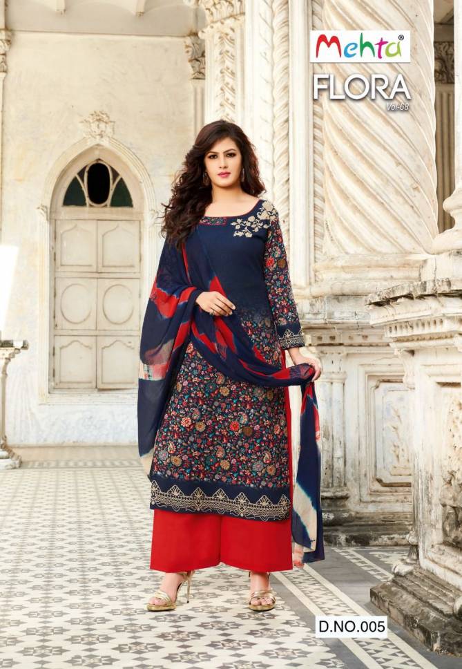 Mehta Flora 68 Cotton Printed Casual Daily Wear Dress Material Collection 
